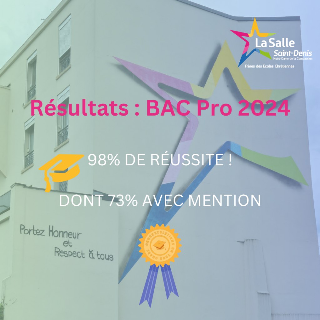 Résultats : BAC Pro 2024 – La Salle Saint-Denis